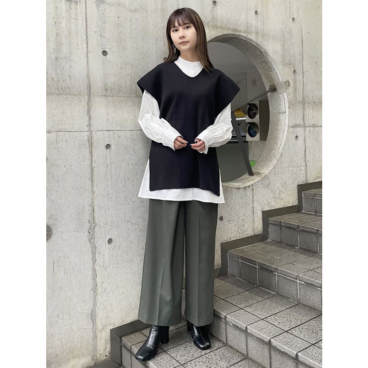 レイヤードニットシャツワンピース | MURUA | 詳細画像34 