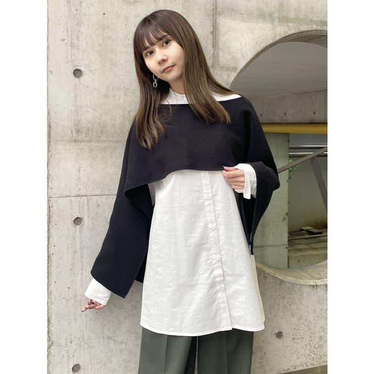 レイヤードニットシャツワンピース | MURUA | 詳細画像36 