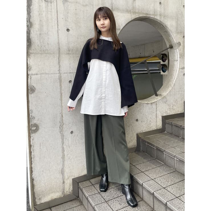 レイヤードニットシャツワンピース | MURUA | 詳細画像38 