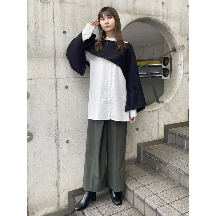 レイヤードニットシャツワンピース | MURUA | 詳細画像39 