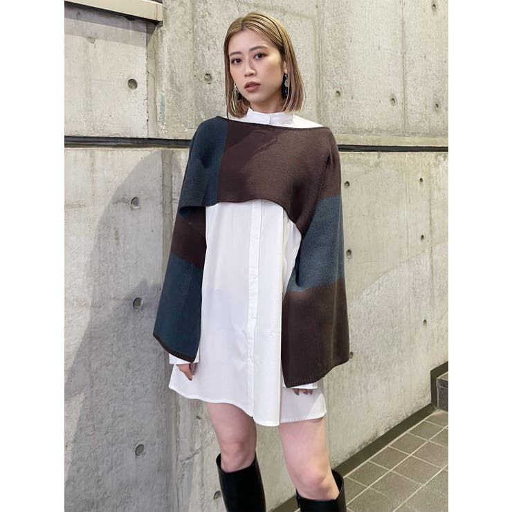 レイヤードニットシャツワンピース | MURUA | 詳細画像44 