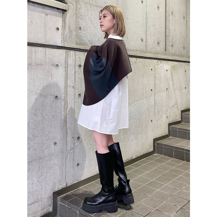 レイヤードニットシャツワンピース | MURUA | 詳細画像47 