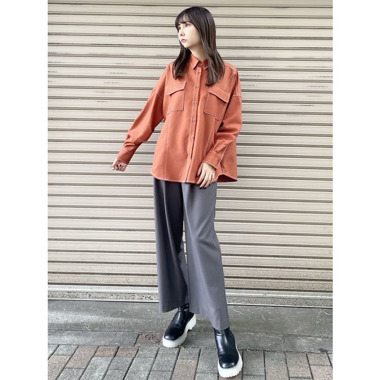 MURUA ワイドパンツ ハイウエストタックワイドパンツ[品番：MKSW0054097]｜MURUA