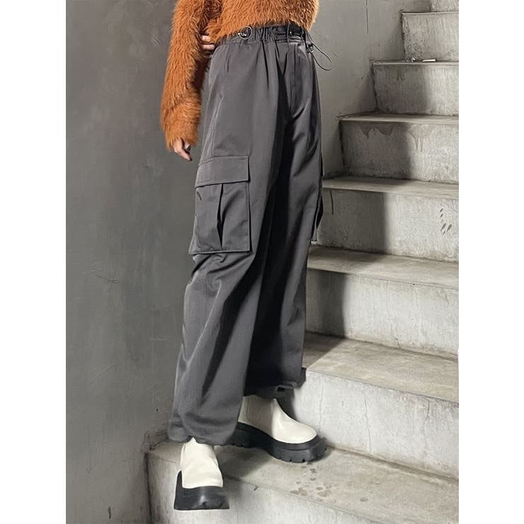 MARK&LONA グレー カーゴパンツ MARK&LONA グレー カーゴパンツ