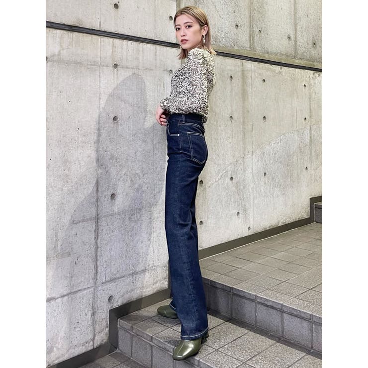 MURUA ハイウェストフレアデニム セール】ハイウエストヴィンテージフレアデニム（デニムパンツ