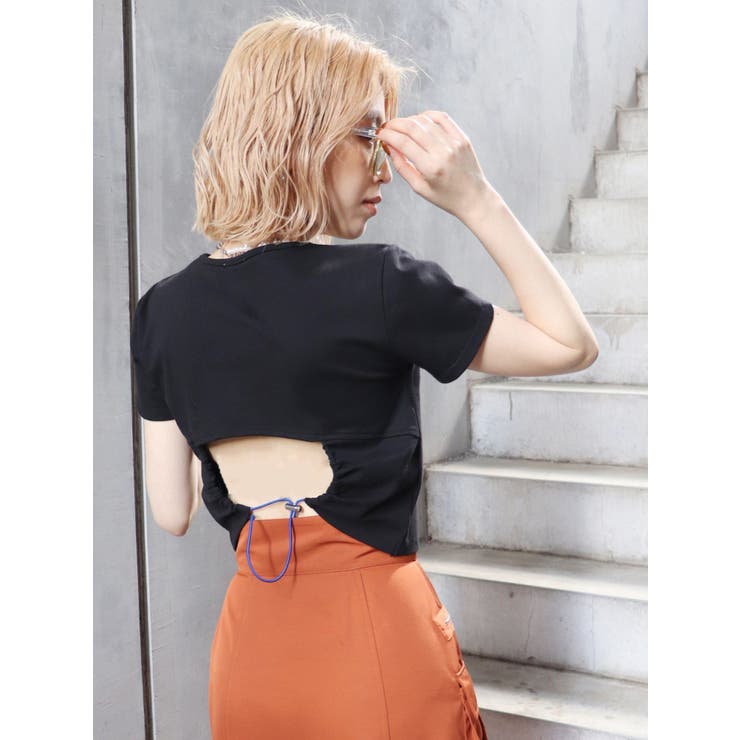 サークルバックコンパクトカットソー | MURUA | 詳細画像2 