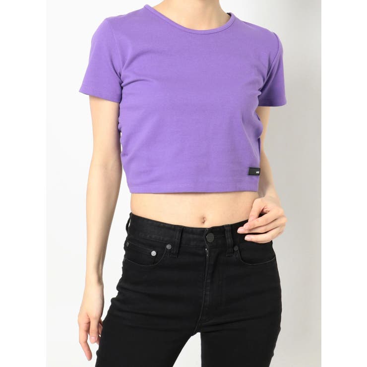パープル | サークルバックコンパクトカットソー | MURUA