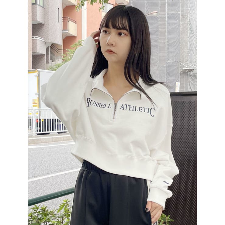 MURUA セットアップ クロップトハーフジップスウェット[品番：MKSW0052864]｜MURUA