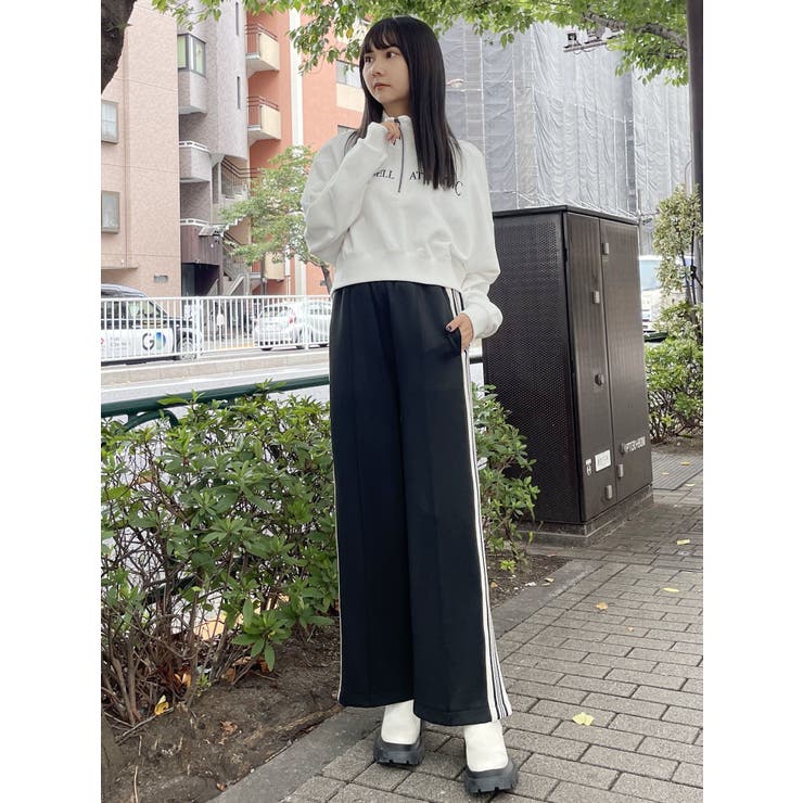 トップス Russellup クロップトハーフジップスウェット[品番：MKSW0052864]｜MURUA