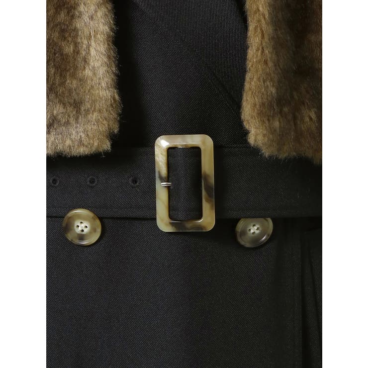 フェイクファーベルテットロングコート | MURUA | 詳細画像36 