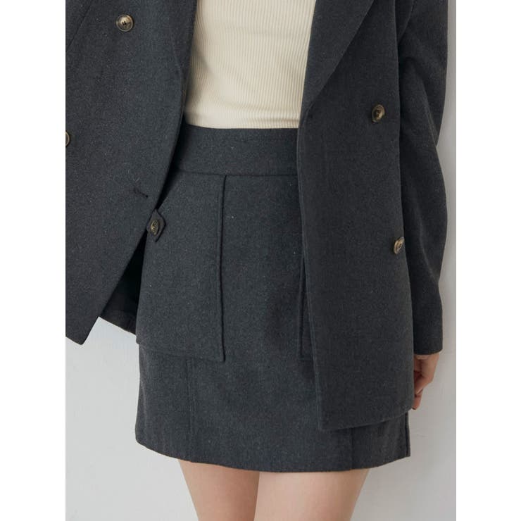 ウールライクミニスカート[品番：MKSW0054381]｜MURUA（ムルーア