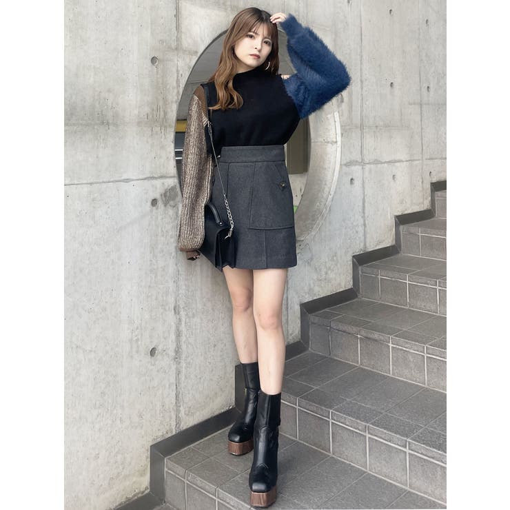 【30%off】新品未使用タグ付mimi&rogerストライプウールミニスカート a1_YVJFaI5.jpg