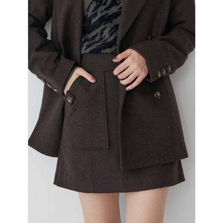 ウールライクミニスカート[品番：MKSW0054381]｜MURUA（ムルーア