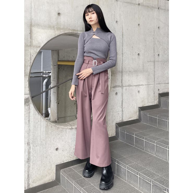 未着用　amuamu bowknot pullover リボンニット 未着用 amuamu bowknot pullover リボンニット チャイナタイト