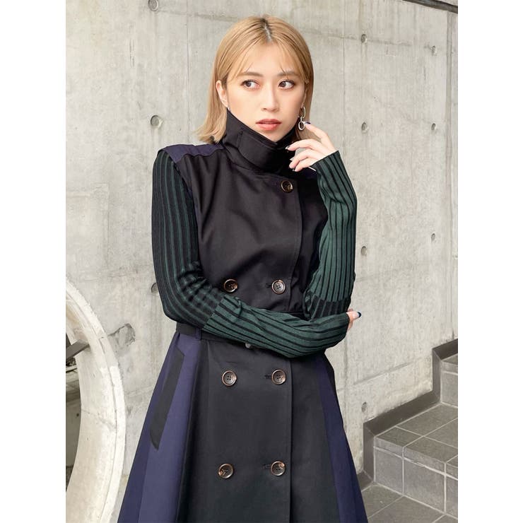 ZIPショートニット【WEB限定ジップニット】[品番：MKSW0053109
