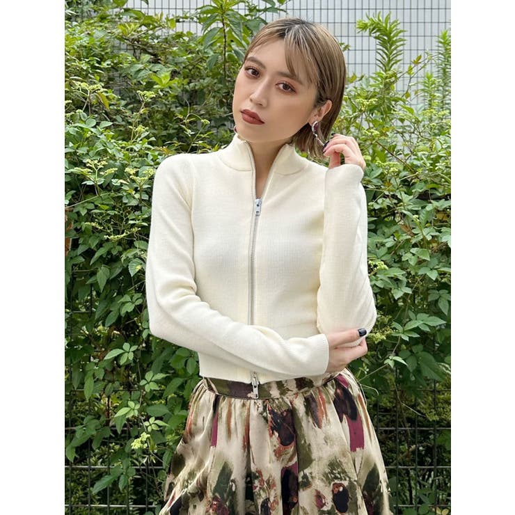 ダブルジップハイネックニット[品番：MKSW0054385]｜MURUA