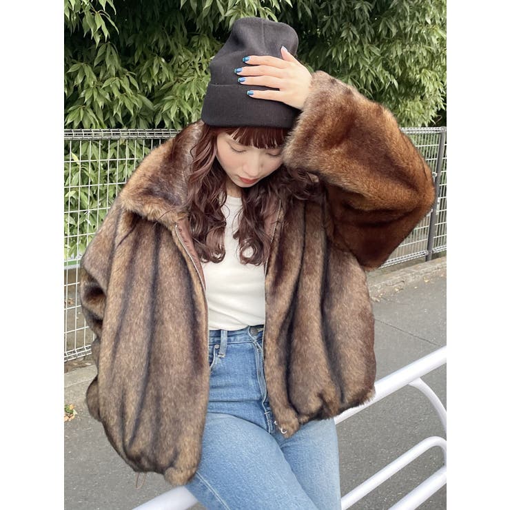 MURUA ファージャケット フェイクファーブルゾン[品番：MKSW0061590]｜MURUA（ムルーア