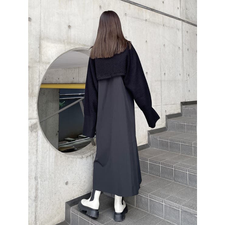ワンピース Multi-Way Knit Set - black / M マルチウェイニットSETワンピース【WEB限定】[品番：MKSW0054412