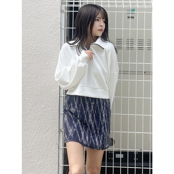 MARKANDLONA カモフラージュ ニットミニスカート MARKANDLONA カモフラージュ ニットミニスカート