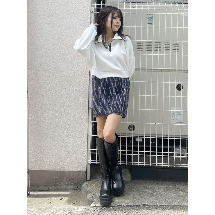 グラデーションガーターニットミニスカート | MURUA | 詳細画像13 