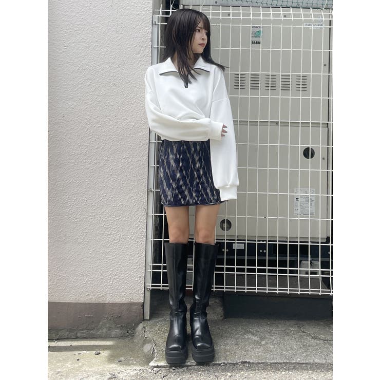 グラデーションガーターニットミニスカート | MURUA | 詳細画像14 