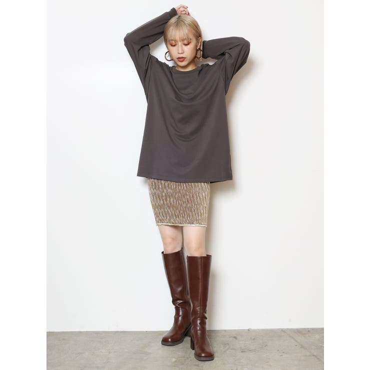 グラデーションガーターニットミニスカート | MURUA | 詳細画像22 