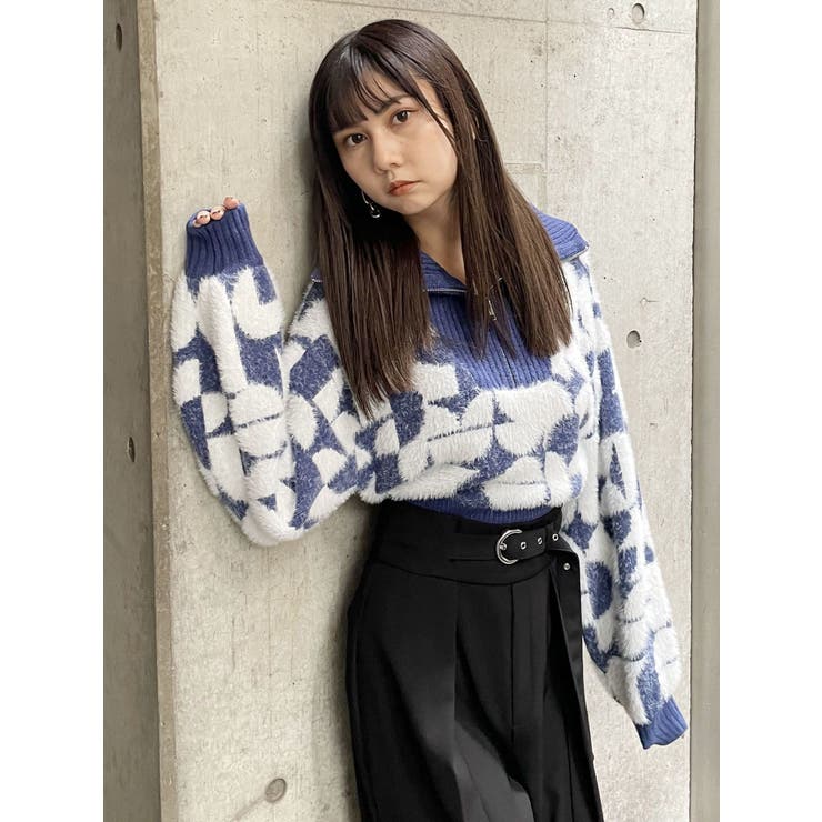 フロントZIPフェザーニット | MURUA | 詳細画像23