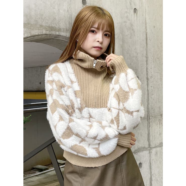 フロントZIPフェザーニット | MURUA | 詳細画像31