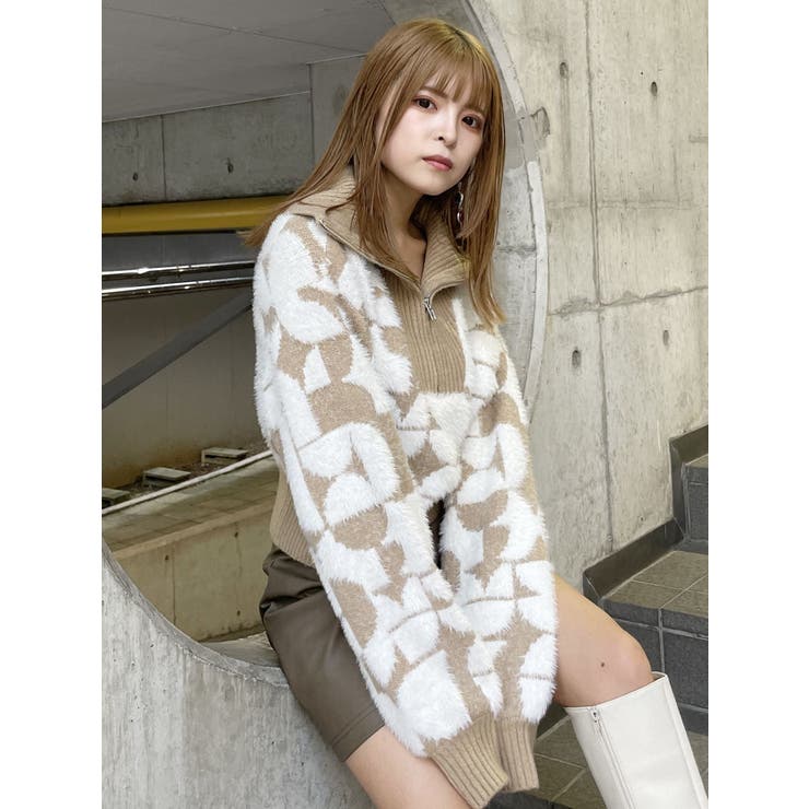 フロントZIPフェザーニット | MURUA | 詳細画像33