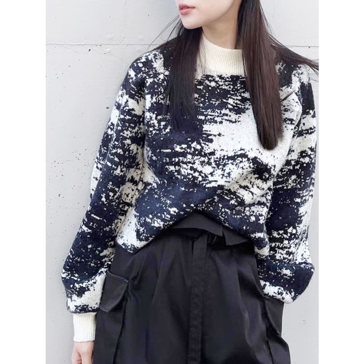 ジャガードボトルネックニット【WEB限定】[品番：MKSW0054415]｜MURUA