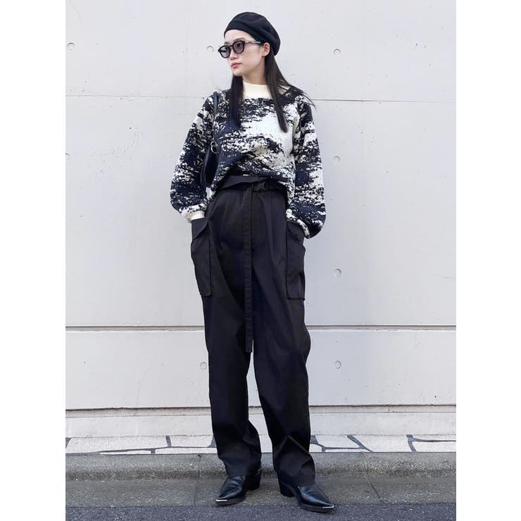 ジャガードボトルネックニット【WEB限定】[品番：MKSW0054415]｜MURUA