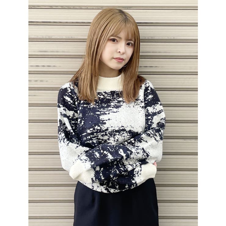 ジャガードボトルネックニット【WEB限定】[品番：MKSW0054415]｜MURUA