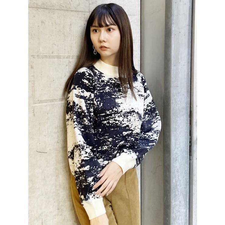 ジャガードボトルネックニット【WEB限定】[品番：MKSW0054415]｜MURUA