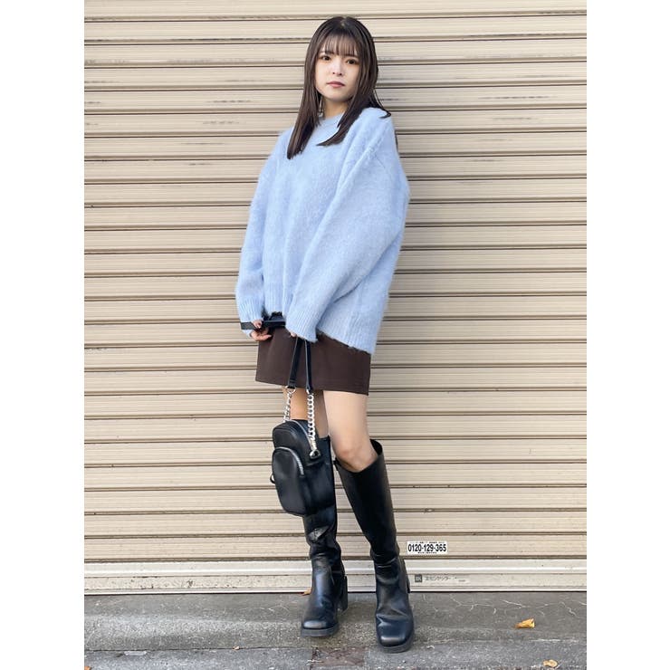 ジオメ柄シャギーニット[品番：MKSW0056346]｜MURUA（ムルーア