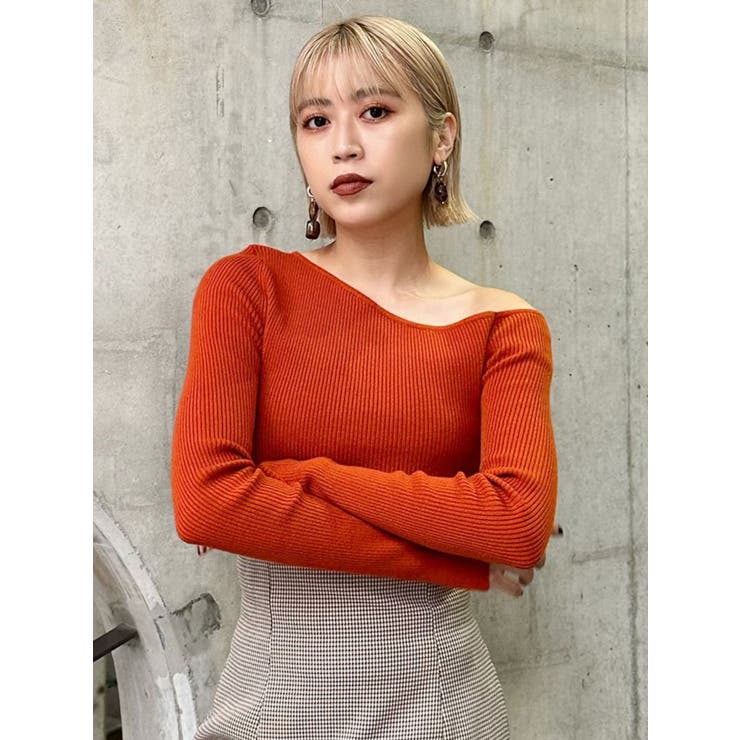 スリットスリーブワンショルニット | MURUA | 詳細画像17 