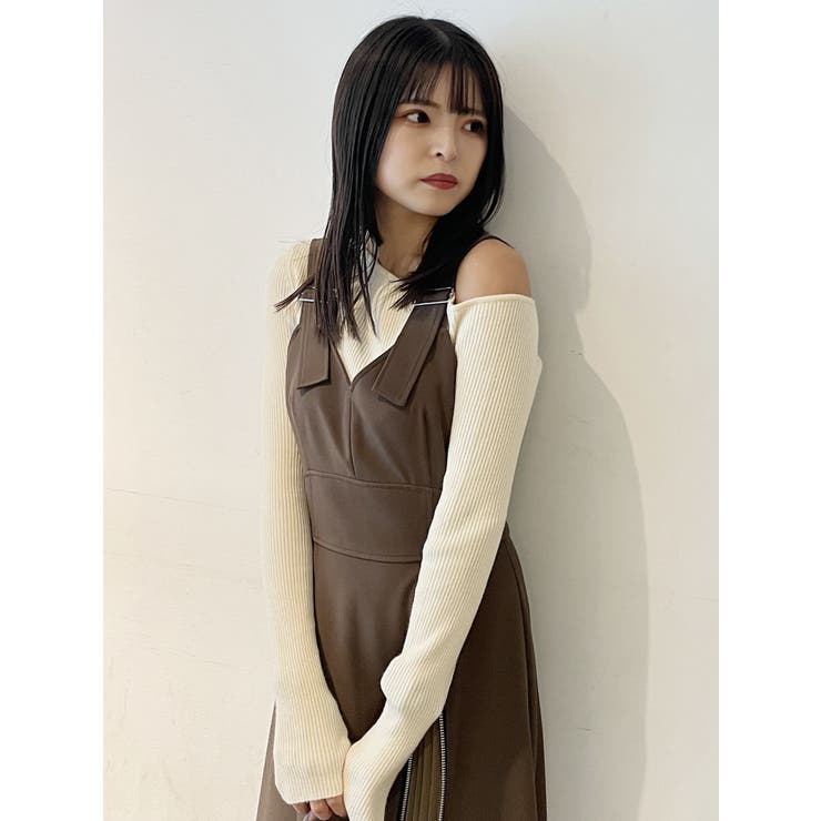 スリットスリーブワンショルニット | MURUA | 詳細画像24 