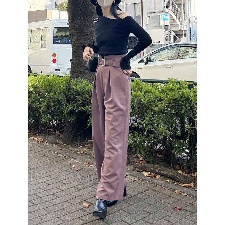 スリットスリーブワンショルニット | MURUA | 詳細画像33 