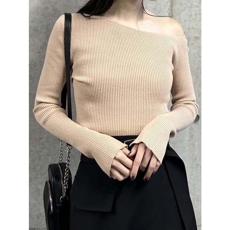 スリットスリーブワンショルニット | MURUA | 詳細画像39 