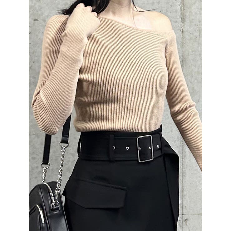 スリットスリーブワンショルニット | MURUA | 詳細画像41 