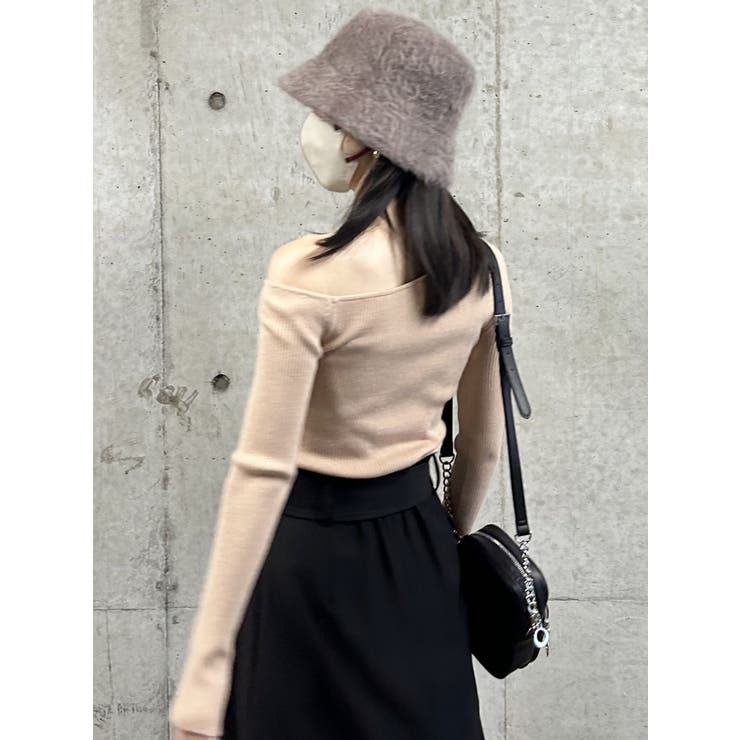 スリットスリーブワンショルニット | MURUA | 詳細画像42 