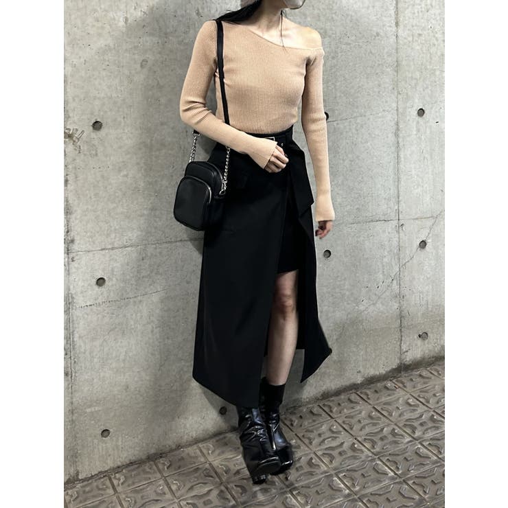 スリットスリーブワンショルニット | MURUA | 詳細画像43 