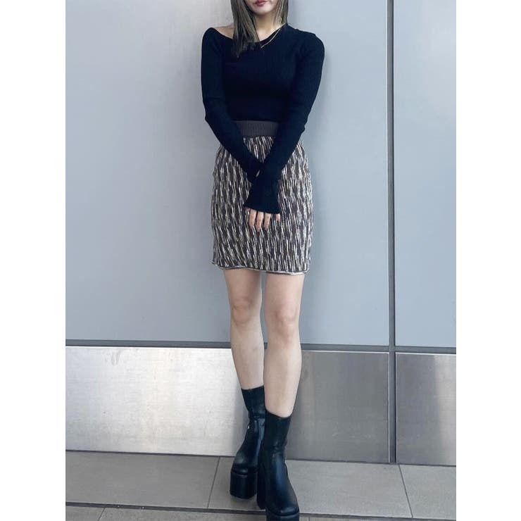 スリットスリーブワンショルニット | MURUA | 詳細画像46 