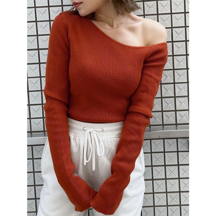 スリットスリーブワンショルニット | MURUA | 詳細画像48 