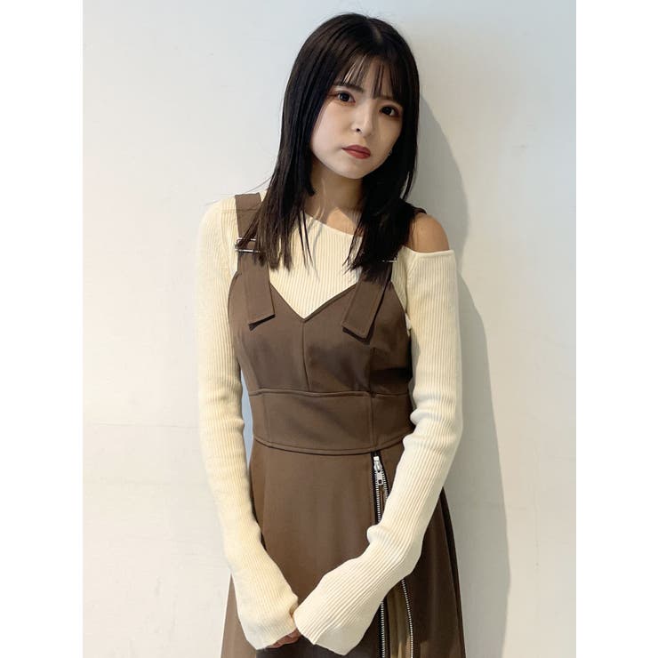 スリットスリーブワンショルニット | MURUA | 詳細画像7 