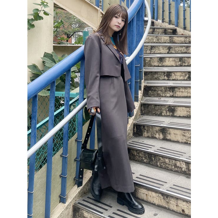 パウダーツイルショートジャケット[品番：MKSW0055191]｜MURUA