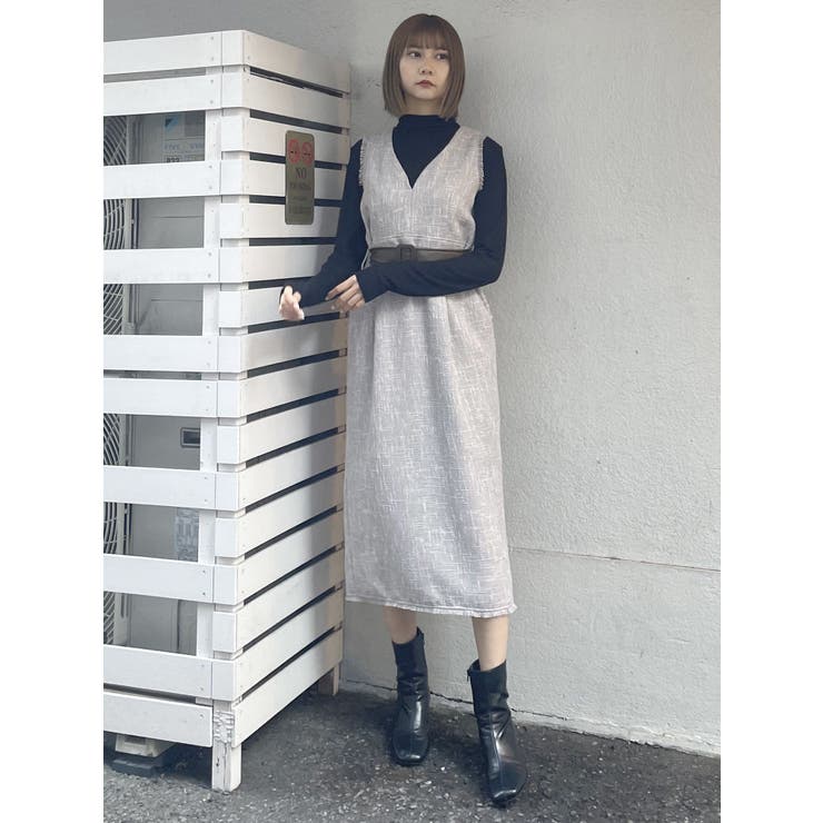 ツイードジャンパースカート[品番：MKSW0055864]｜MURUA