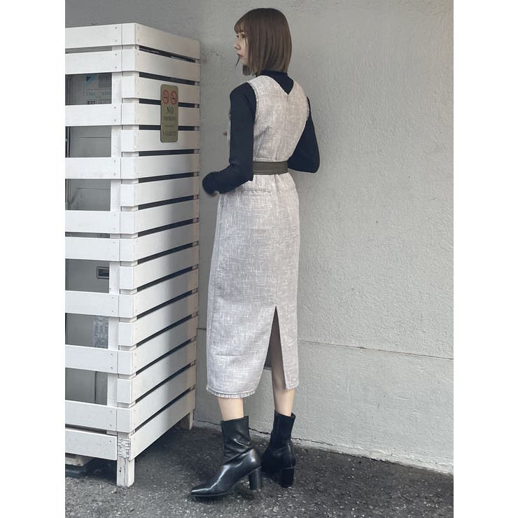 ツイードジャンパースカート[品番：MKSW0055864]｜MURUA