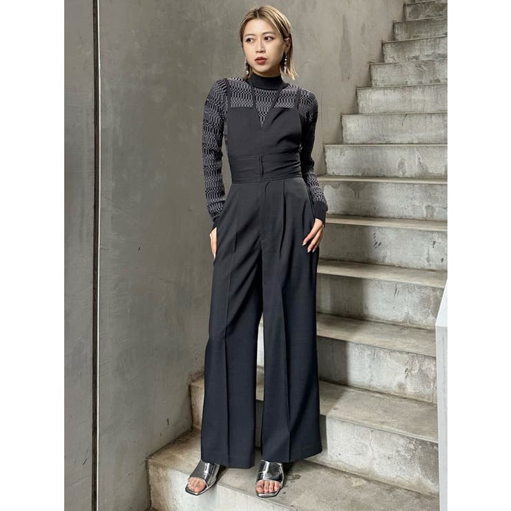 2WAYストラップショルダーロンパース[品番：MKSW0055198]｜MURUA