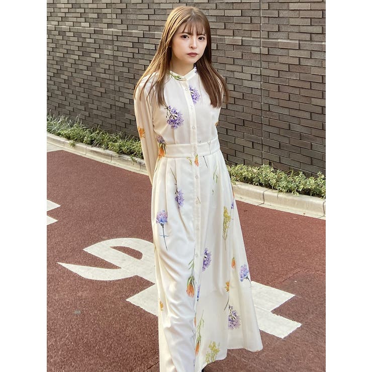 極美品⭐︎ハグオーワー ワンピース リバティプリント マロリープリント 花柄 極美品⭐︎ハグオーワー ワンピース リバティプリント マロリー