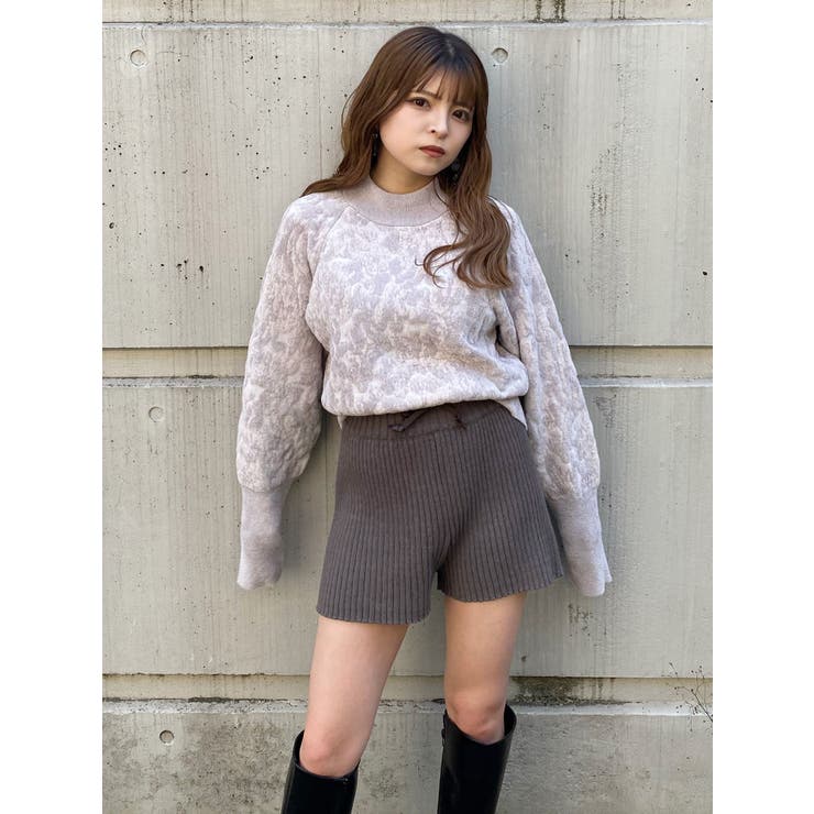 リブニットキュロット[品番：MKSW0056624]｜MURUA（ムルーア）の